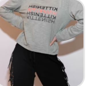 Kittenish logo Long sleeves top Size Medium